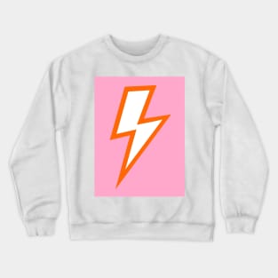 Pink and Orange Lightning Bolt Crewneck Sweatshirt